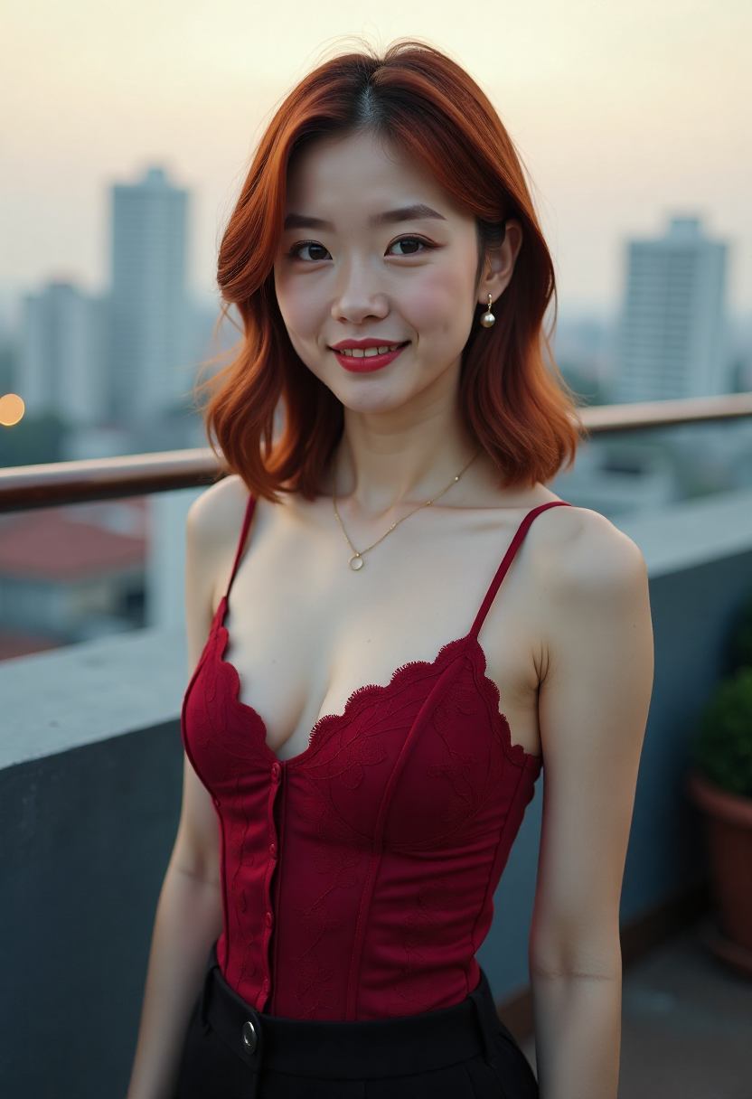 西向灯笼照着空渡口